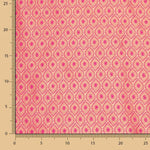 Zweifarbiger Jacquard Retal Retal Rombos Fuchsia 55 x 135 cm - Ribes y Casals