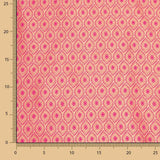 Zweifarbiger Jacquard Retal Retal Rombos Fuchsia 55 x 135 cm - Ribes y Casals