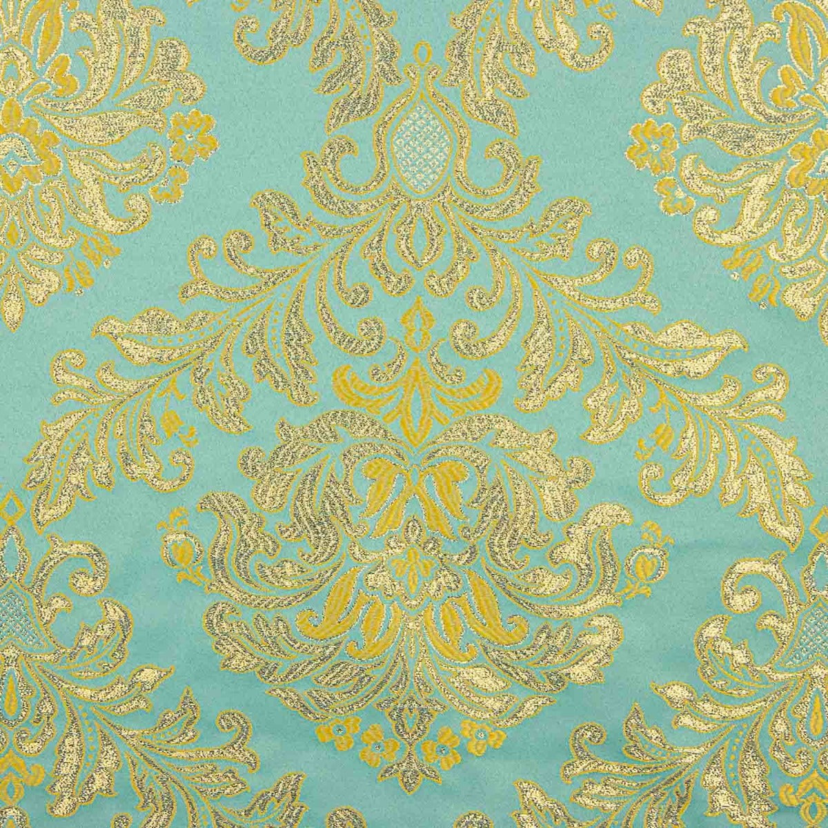 Brokat Brokat Jacquard Florenz Blau und Gold - Ribes y Casals