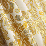 Jacquard-Brokat-Reststück Florencia, natur und gold – verschiedene Maße x Breite 280 cm - Ribes y Casals
