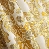 Jacquard-Brokat-Reststück Florencia, natur und gold – verschiedene Maße x Breite 280 cm - Ribes y Casals