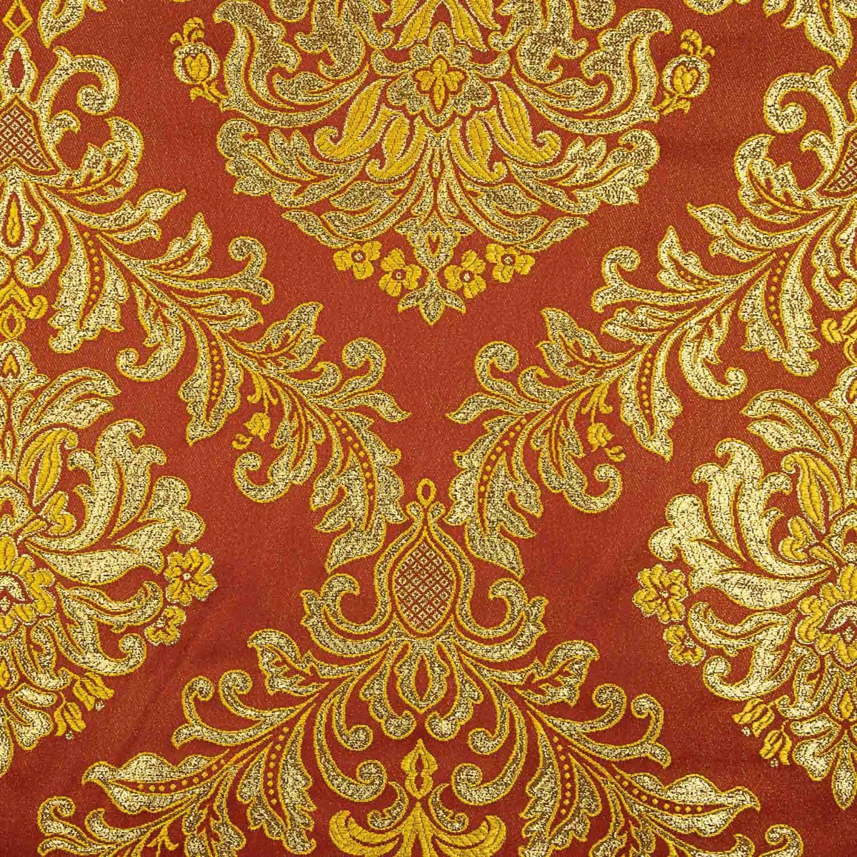 Granat und Gold Granat und Gold Brokat Brokat Jacquard Florencia - Ribes y Casals