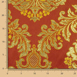 Granat und Gold Granat und Gold Brokat Brokat Jacquard Florencia - Ribes y Casals
