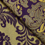 Brokat-Jacquard Florencia Lila und Gold - Ribes y Casals