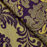 Brokat-Jacquard Florencia Lila und Gold - Ribes y Casals