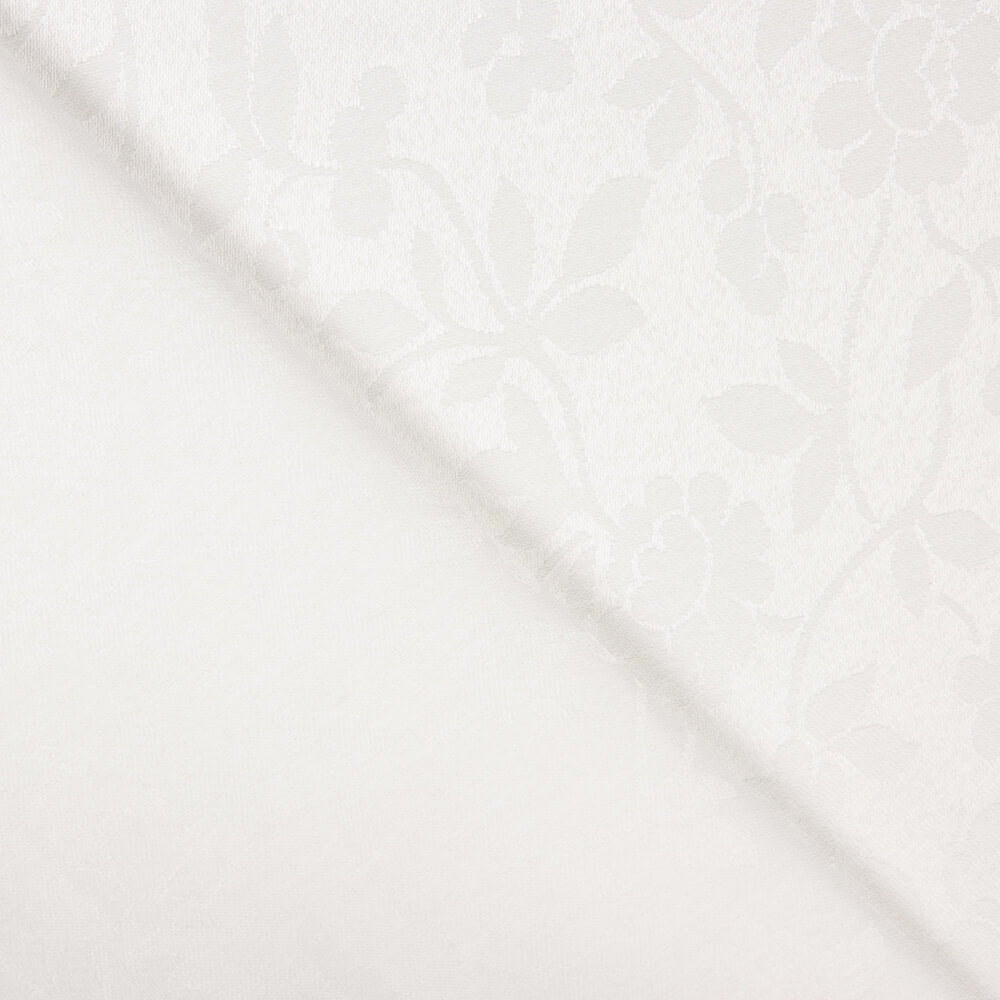 Baumwoll-Jacquard-Leinwand Weiß - Ribes y Casals