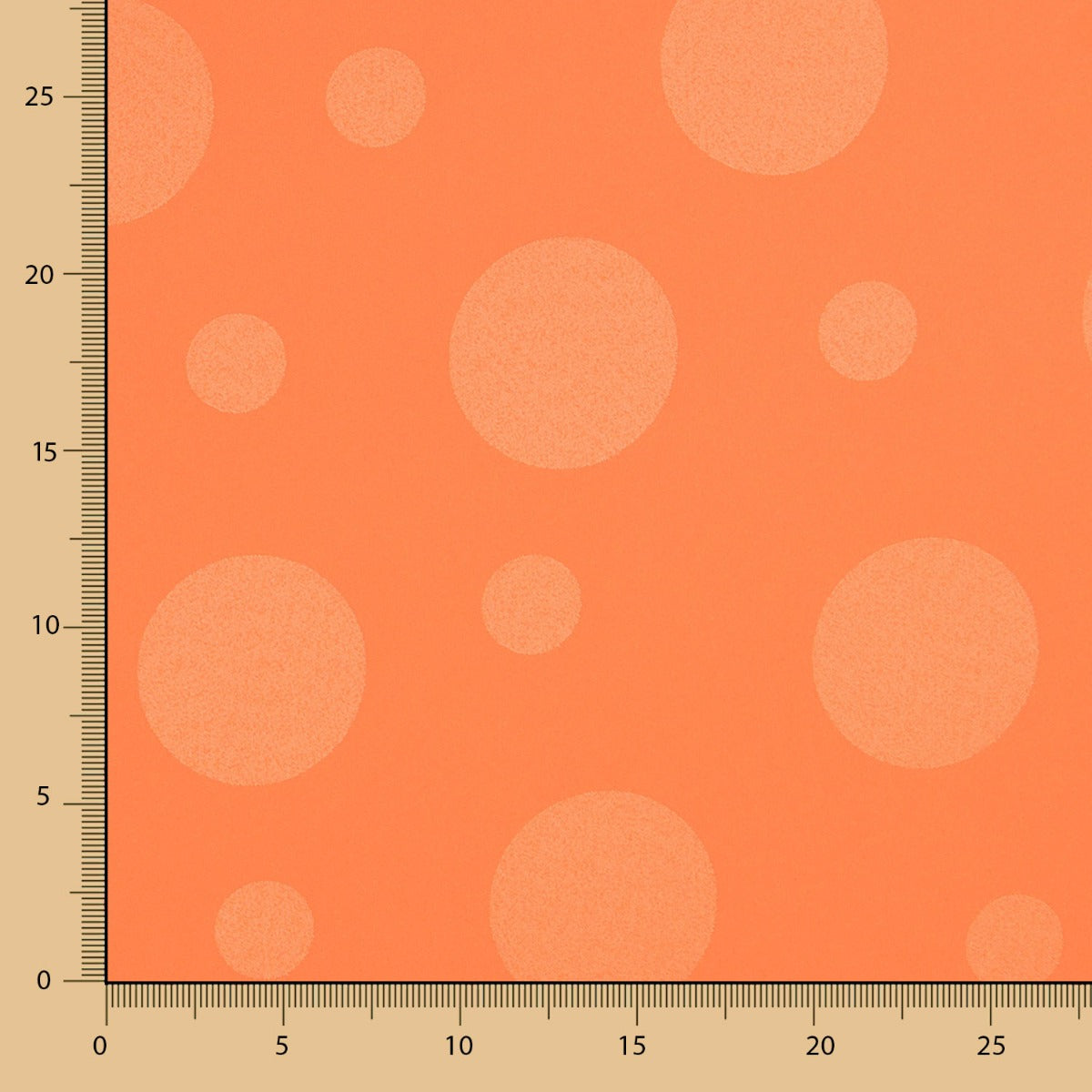 Jacquard Polka Dots Mandarine - Ribes y Casals