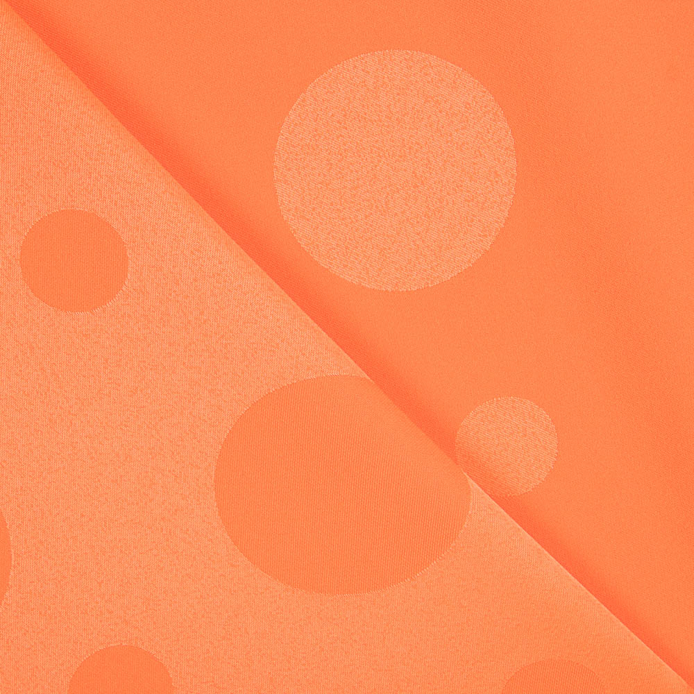 Jacquard Polka Dots Mandarine - Ribes y Casals