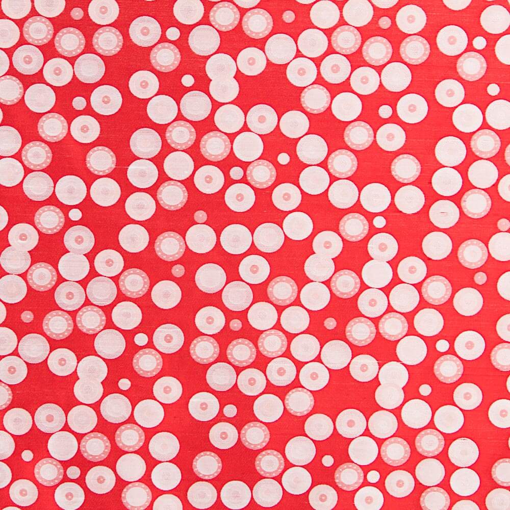 Jacquard Polka Dots Multi Rot - Ribes y Casals