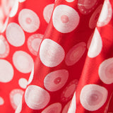 Jacquard Polka Dots Multi Rot - Ribes y Casals