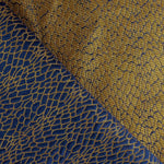Jacquard Lurex Schuppen Blau - Ribes y Casals