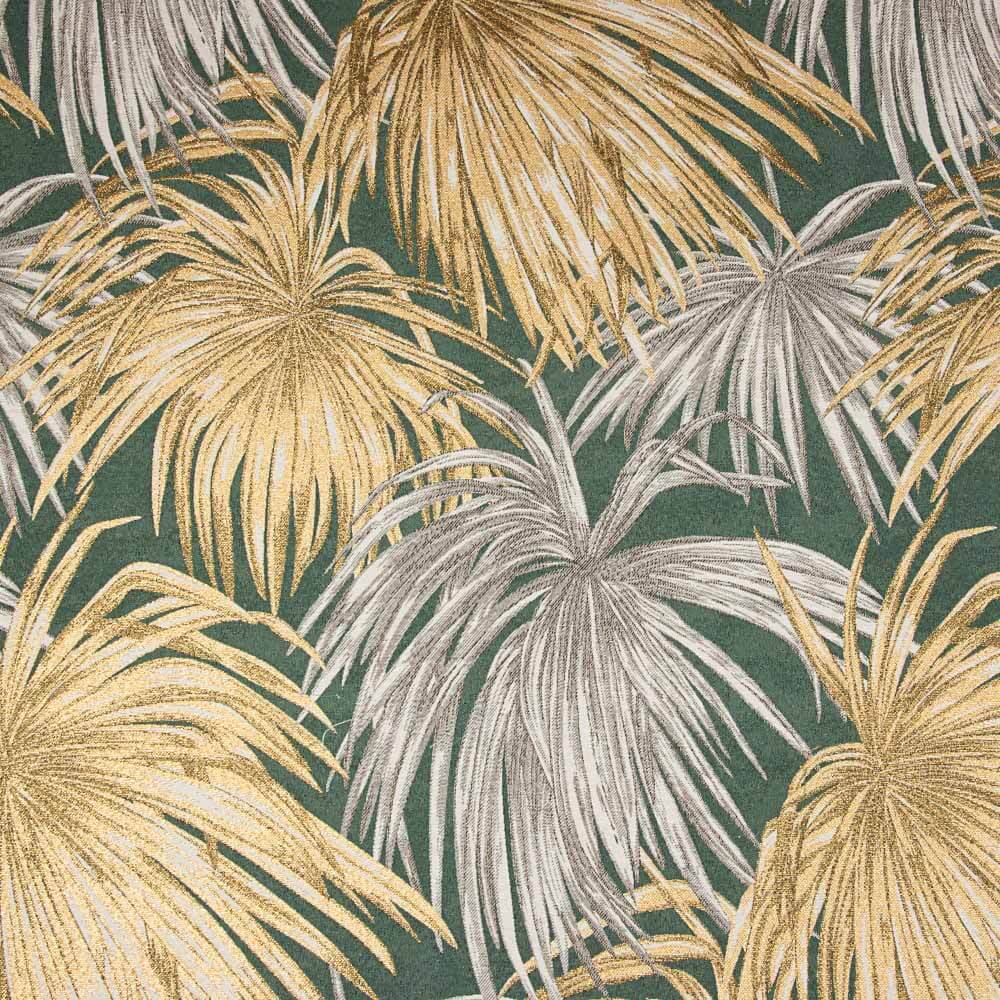 Jacquard-Polsterung Lurex Palmengrün - Ribes y Casals