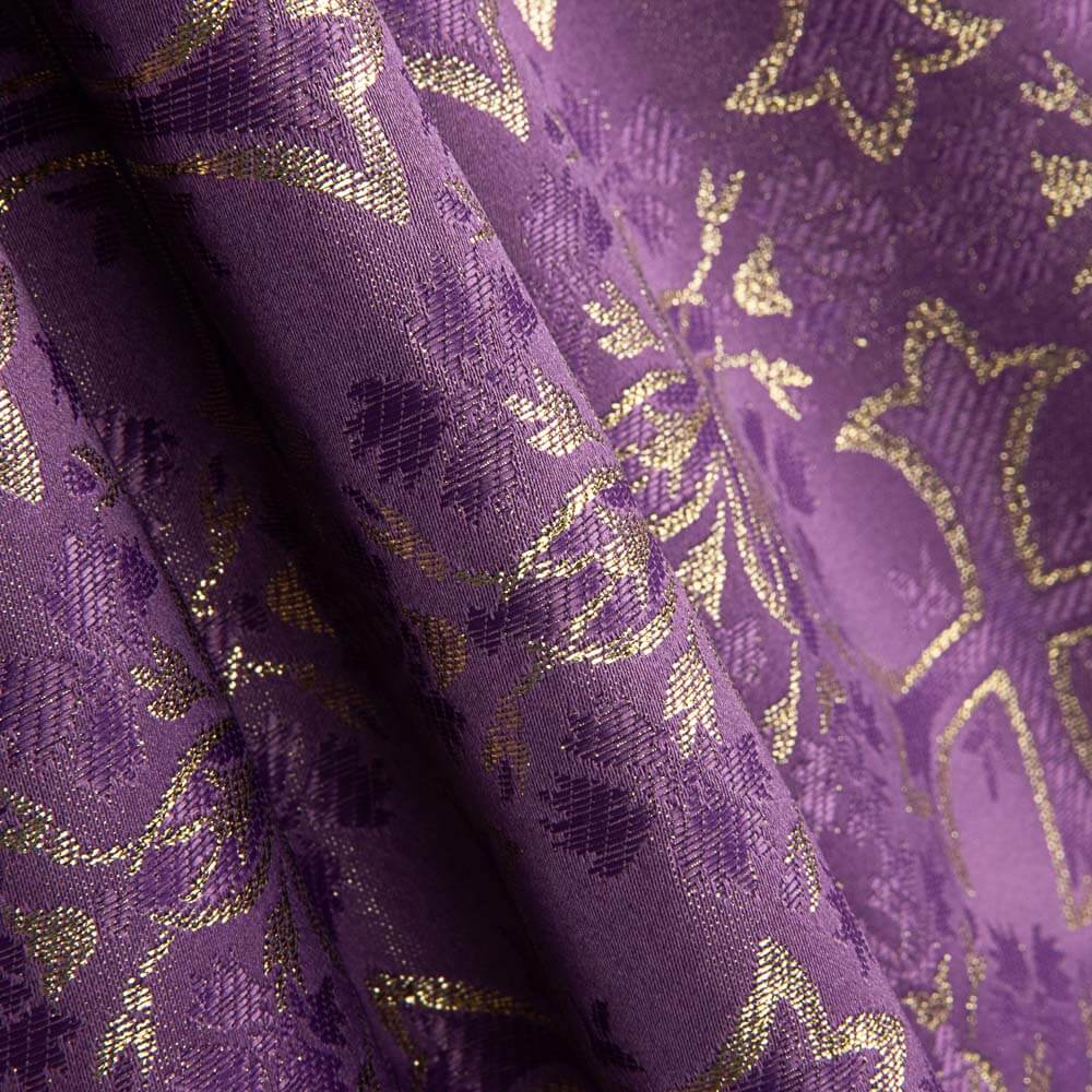 Lila Kreuz Lurex Brokat - Ribes y Casals