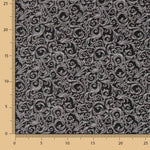 Jacquard Retale Spiralen Silber - Verschiedene Größen x Breite 280 cm - Ribes y Casals