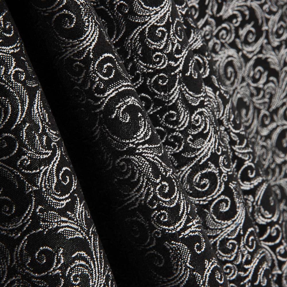 Jacquard Retale Spiralen Silber - Verschiedene Größen x Breite 280 cm - Ribes y Casals
