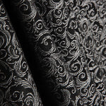 Jacquard Retale Spiralen Silber - Verschiedene Größen x Breite 280 cm - Ribes y Casals