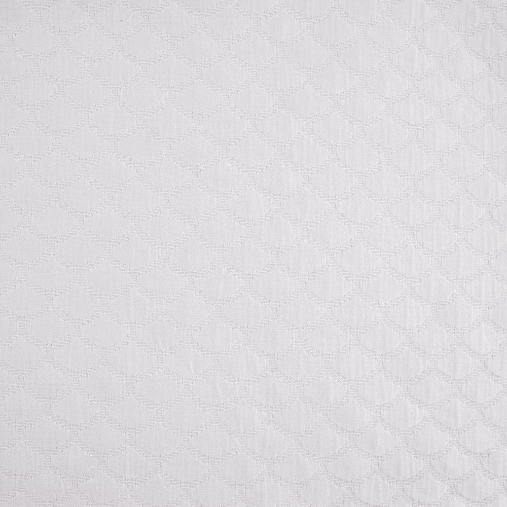 Jacquard Pikee Flocken Weiß - Ribes y Casals