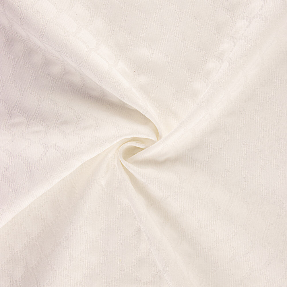Jacquard Pikee Flocken Ecru - Ribes y Casals