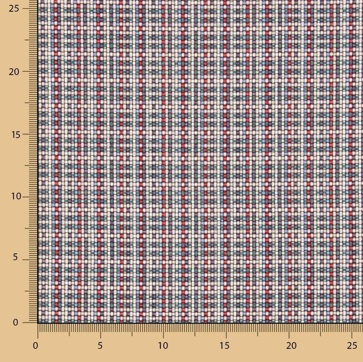Jacquard Pixel Mehrfarbig - Ribes y Casals
