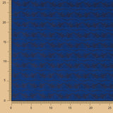 Polyester Jacquard Blau - Schwarz - Ribes y Casals
