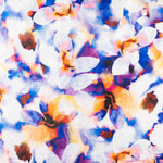 Jacquard Rebrodé Blumen Blau Blau - Ribes y Casals