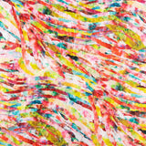 Jacquard Rebrodé Streifen Orange - Ribes y Casals