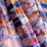 Jacquard Rebrodé Streifen Blau - Ribes y Casals