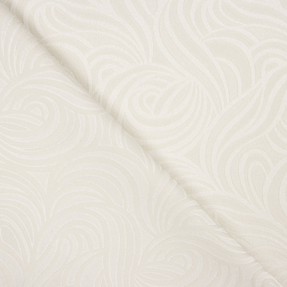 Jacquard-Elasthan-Wellen Ecru - Ribes y Casals