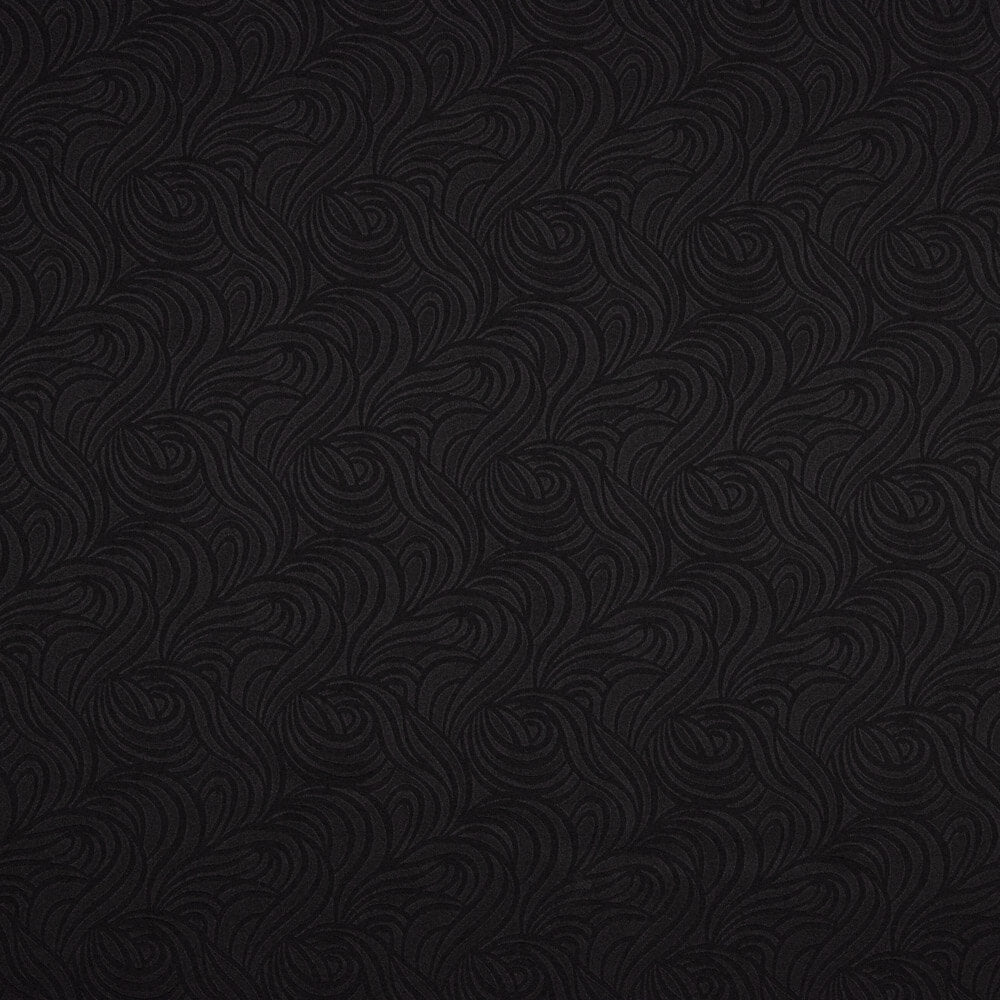 Jacquard-Elasthan-Wellen Schwarz - Ribes y Casals