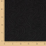 Jacquard-Elasthan-Wellen Schwarz - Ribes y Casals