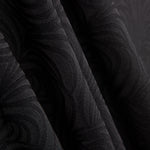 Jacquard-Elasthan-Wellen Schwarz - Ribes y Casals