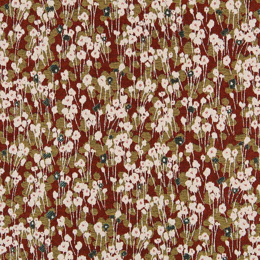 Jacquard-Polsterung Wald-Granat - Ribes y Casals