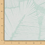 Jacquard-Wandteppich Leaf Anori Aqua Green - Ribes y Casals