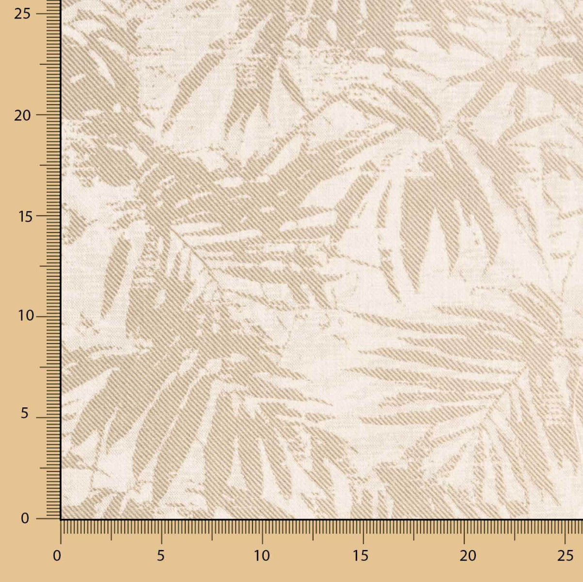 Jacquard-Wandteppich Leaves Braun - Ribes y Casals