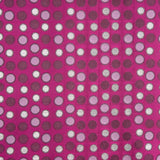 Taft Polka Dots Fuchsia Silber - Ribes y Casals