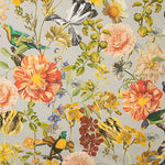 Bedrucktes Canvas „Exotischer Garten – Vögel und Blumenmuster“ - Ribes y Casals