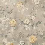 Bedrucktes Canvas „Romantischer Garten“ in Beige - Ribes y Casals