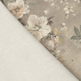 Bedrucktes Canvas „Romantischer Garten“ in Beige - Ribes y Casals