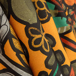 Bedrucktes Canvas „Bohemian Jungle“ in Orange - Ribes y Casals
