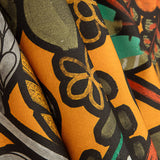 Bedrucktes Canvas „Bohemian Jungle“ in Orange - Ribes y Casals