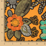 Bedrucktes Canvas „Bohemian Jungle“ in Orange - Ribes y Casals