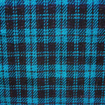 Wolle kariert Wolle Ölblau - Ribes y Casals