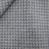 Blaues geometrisches Wollmotiv - Ribes y Casals