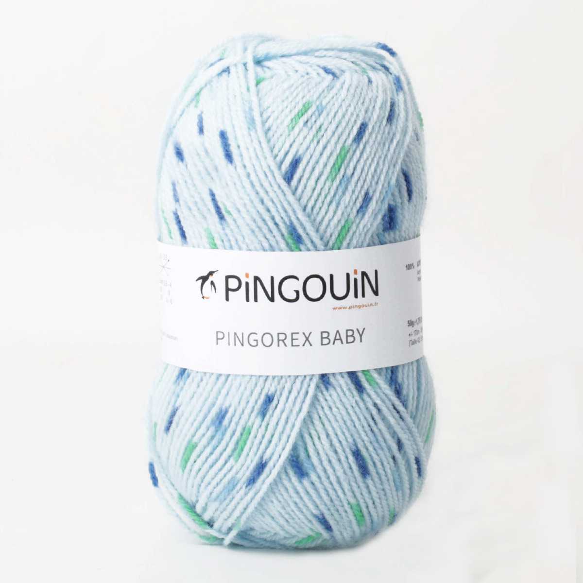 Wolle Pingouin Baby Estamp Celeste - Ribes y Casals