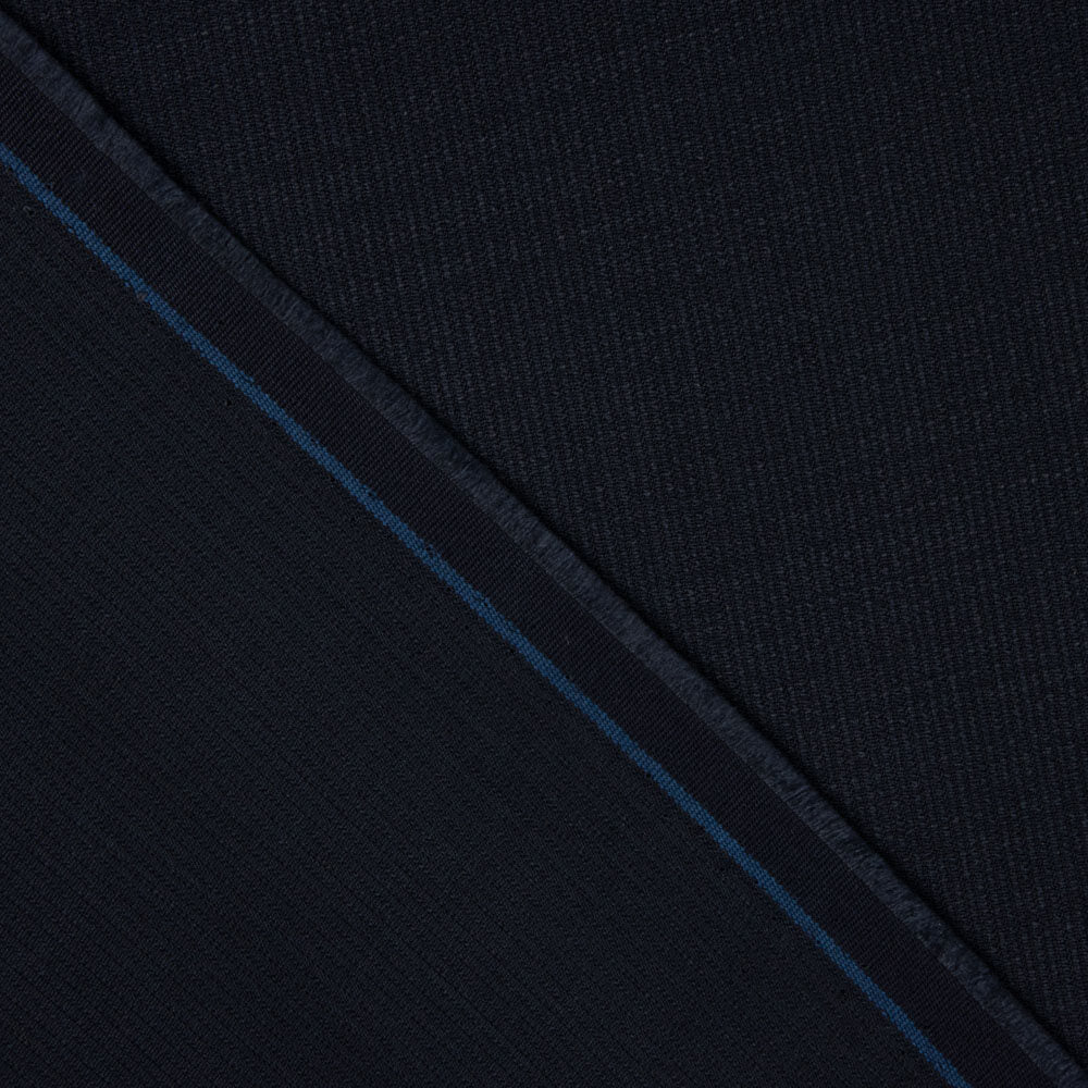 Nadelstreifen aus kalter Wolle Navy - Ribes y Casals