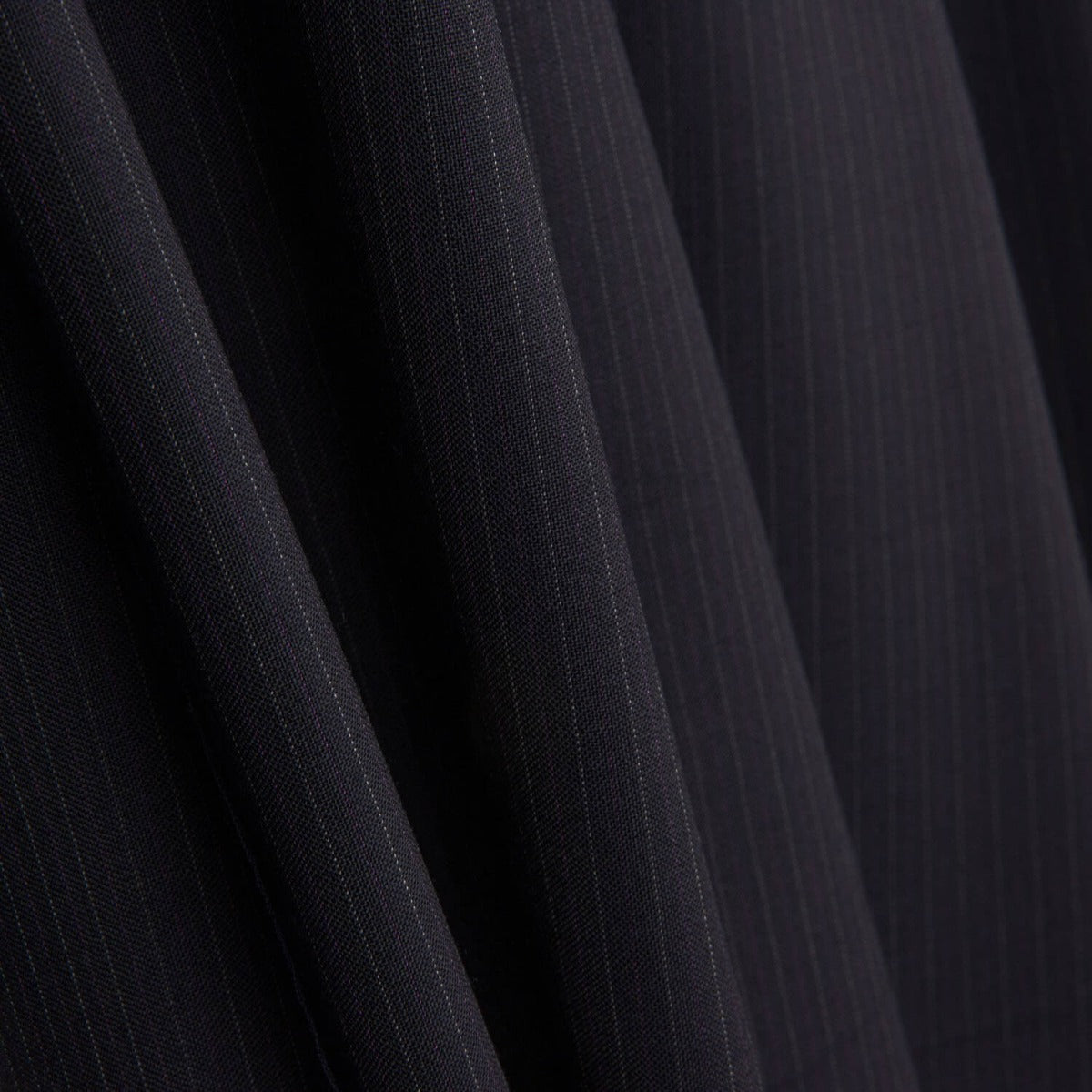Nadelstreifen aus kalter Wolle Navy - Ribes y Casals