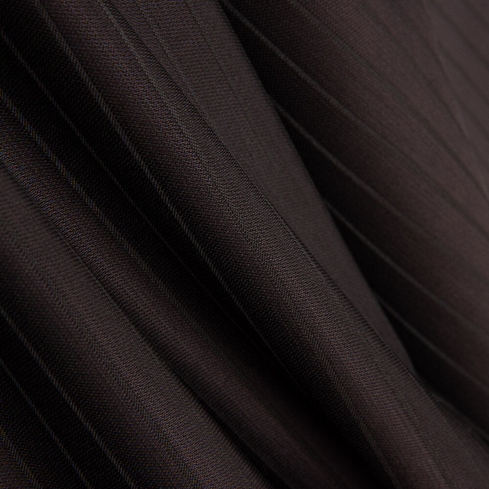 Cool Wool Nadelstreifen Chocolate Brown - Ribes y Casals