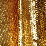 Goldener elastischer Paillettenstoff - Ribes y Casals