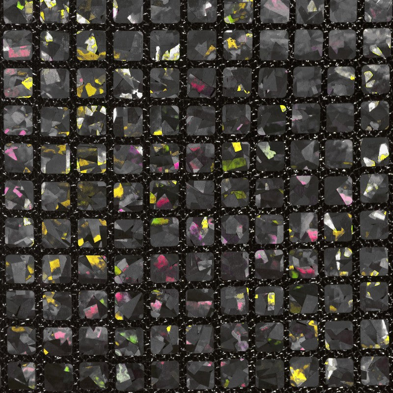 Holographie Pailletten Quadrat Schwarz - Ribes y Casals