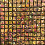 Hologramm Hologramm Pailletten Quadrat Gold Schwarz - Ribes y Casals